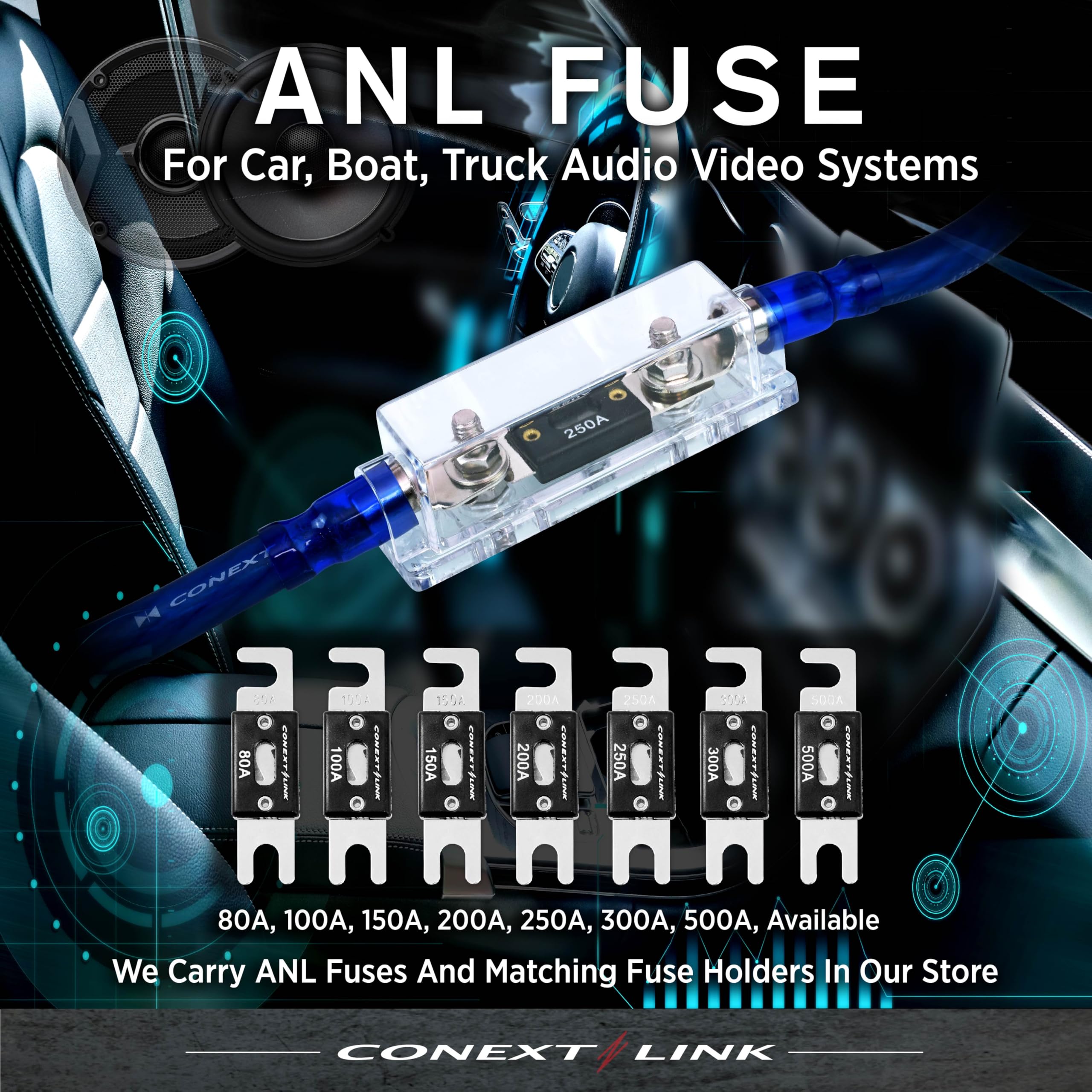 Amazon.co.jp: Conext Link FHA1580 1つ1/0 2 4AWG ANLヒューズ